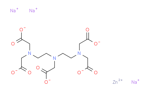 CAS No. 11082-38-5, trisodium zinc 2-[2-[2-[bis(2-oxido-2-oxoethyl)amino]ethyl-(2-oxido-2-oxoethyl)amino]ethyl-(2-oxido-2-oxoethyl)amino]acetate