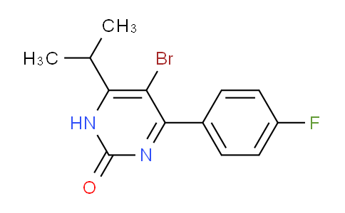 CAS No. 894787-96-3, 5-Bromo-4-(4-fluorophenyl)-6-propan-2-yl-1H-pyrimidin-2-one