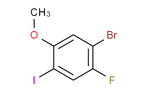 CAS No. 1447671-70-6, 1-Bromo-2-fluoro-4-iodo-5-methoxy-benzene