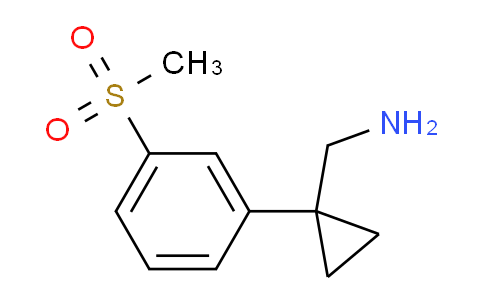 CAS No. 1367867-04-6, 1-[3-(Methylsulfonyl)phenyl]cyclopropanemethanamine