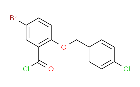 CAS No. 1160250-52-1, 5-Bromo-2-((4-chlorobenzyl)oxy)benzoyl chloride