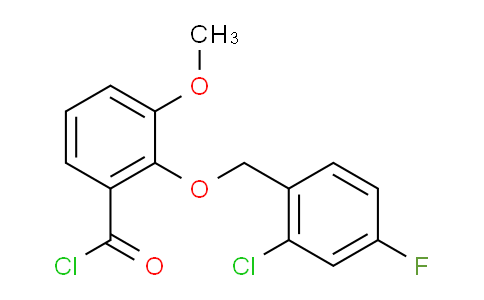 CAS No. 1160250-66-7, 2-((2-Chloro-4-fluorobenzyl)oxy)-3-methoxybenzoyl chloride