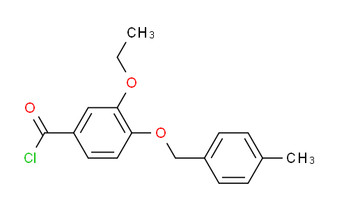 CAS No. 1160250-78-1, 3-Ethoxy-4-((4-methylbenzyl)oxy)benzoyl chloride