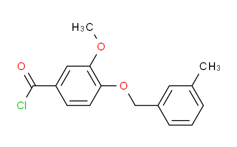 CAS No. 1160250-84-9, 3-Methoxy-4-((3-methylbenzyl)oxy)benzoyl chloride