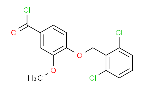 CAS No. 1160250-88-3, 4-((2,6-Dichlorobenzyl)oxy)-3-methoxybenzoyl chloride