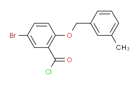 CAS No. 1160250-99-6, 5-Bromo-2-((3-methylbenzyl)oxy)benzoyl chloride