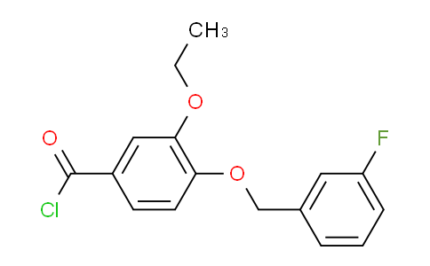 CAS No. 1160251-13-7, 3-Ethoxy-4-((3-fluorobenzyl)oxy)benzoyl chloride