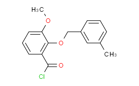 CAS No. 1160251-17-1, 3-Methoxy-2-((3-methylbenzyl)oxy)benzoyl chloride