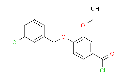 CAS No. 1160251-21-7, 4-((3-Chlorobenzyl)oxy)-3-ethoxybenzoyl chloride