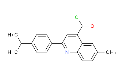 CAS No. 1160253-55-3, 2-(4-Isopropylphenyl)-6-methylquinoline-4-carbonyl chloride
