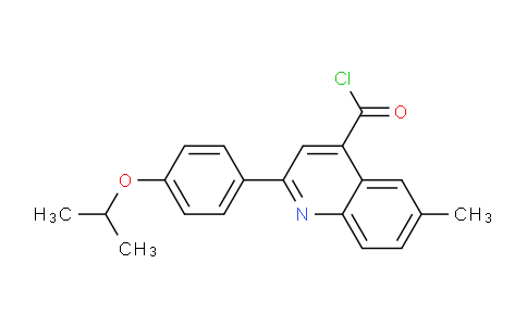 CAS No. 1160253-89-3, 2-(4-Isopropoxyphenyl)-6-methylquinoline-4-carbonyl chloride