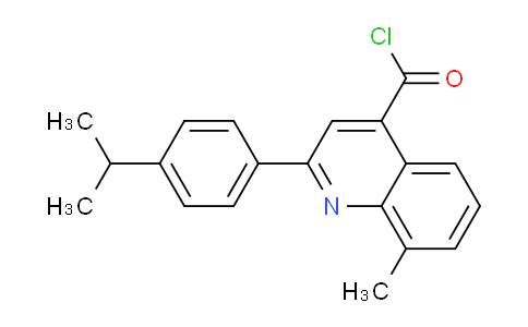 CAS No. 1160254-25-0, 2-(4-Isopropylphenyl)-8-methylquinoline-4-carbonyl chloride
