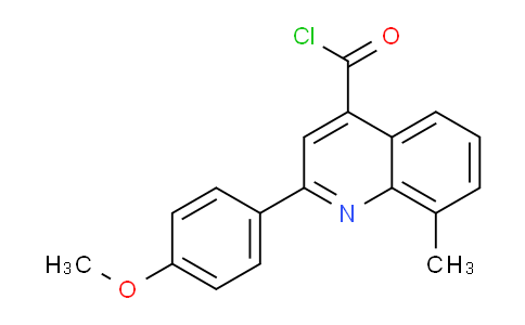 CAS No. 1160254-43-2, 2-(4-Methoxyphenyl)-8-methylquinoline-4-carbonyl chloride