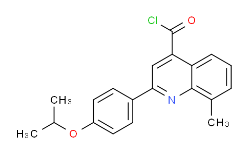 CAS No. 1160254-57-8, 2-(4-Isopropoxyphenyl)-8-methylquinoline-4-carbonyl chloride
