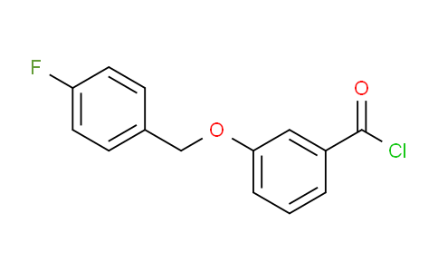 CAS No. 1160259-91-5, 3-((4-Fluorobenzyl)oxy)benzoyl chloride