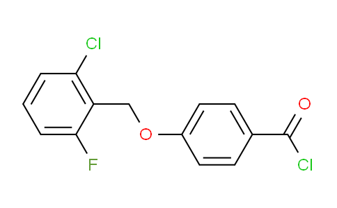 CAS No. 1160260-05-8, 4-((2-Chloro-6-fluorobenzyl)oxy)benzoyl chloride