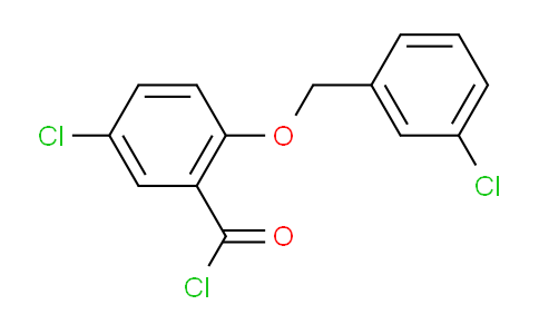 CAS No. 1160260-14-9, 5-Chloro-2-((3-chlorobenzyl)oxy)benzoyl chloride