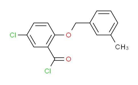 CAS No. 1160260-28-5, 5-Chloro-2-((3-methylbenzyl)oxy)benzoyl chloride