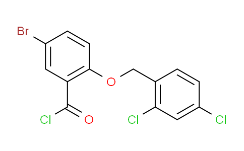 CAS No. 1160260-32-1, 5-Bromo-2-((2,4-dichlorobenzyl)oxy)benzoyl chloride