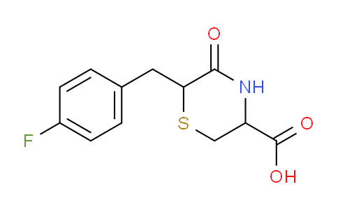 CAS No. 1025448-57-0, 6-(4-Fluorobenzyl)-5-oxothiomorpholine-3-carboxylic acid