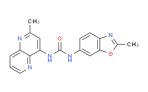 CAS No. 1026047-17-5, 1-(2-Methyl-1,5-naphthyridin-4-yl)-3-(2-methylbenzo[d]oxazol-6-yl)urea