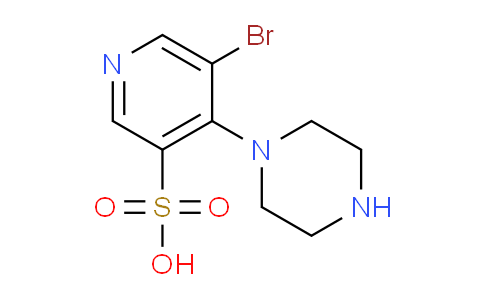 CAS No. 1352502-05-6, 5-Bromo-4-(piperazin-1-yl)pyridine-3-sulfonic acid