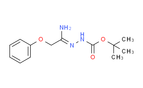 CAS No. 1053655-67-6, tert-Butyl 2-(1-amino-2-phenoxyethylidene)hydrazinecarboxylate