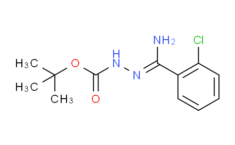 CAS No. 1053655-85-8, tert-Butyl 2-(amino(2-chlorophenyl)methylene)hydrazinecarboxylate