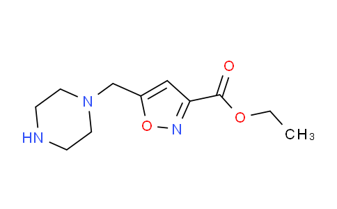 CAS No. 1053656-18-0, Ethyl 5-(piperazin-1-ylmethyl)isoxazole-3-carboxylate