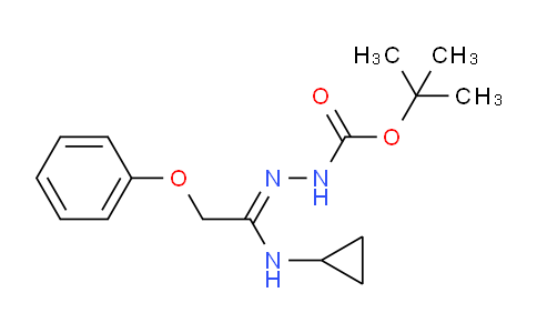 CAS No. 1053657-38-7, (Z)-tert-Butyl 2-(1-(cyclopropylamino)-2-phenoxyethylidene)hydrazinecarboxylate