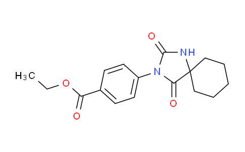 CAS No. 1352517-28-2, Ethyl 4-(2,4-dioxo-1,3-diazaspiro[4.5]decan-3-yl)benzoate