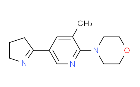 CAS No. 1352540-29-4, 4-(5-(3,4-Dihydro-2H-pyrrol-5-yl)-3-methylpyridin-2-yl)morpholine