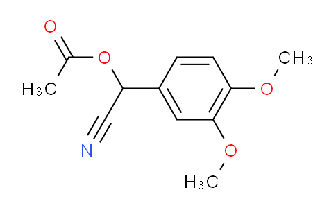 CAS No. 13782-40-6, alpha-Acetoxy-(3,4-dimethoxyphenyl)acetonitrile