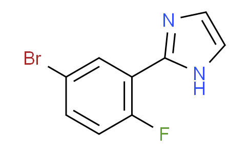 CAS No. 1379324-48-7, 2-(5-Bromo-2-fluorophenyl)imidazole