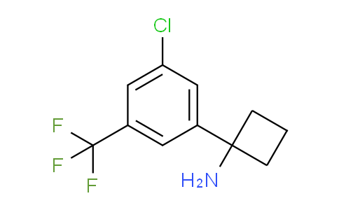 CAS No. 1314768-86-9, 1-[3-Chloro-5-(trifluoromethyl)phenyl]cyclobutanamine