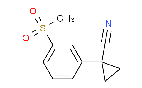 CAS No. 1314769-33-9, 1-[3-(Methylsulfonyl)phenyl]cyclopropanecarbonitrile
