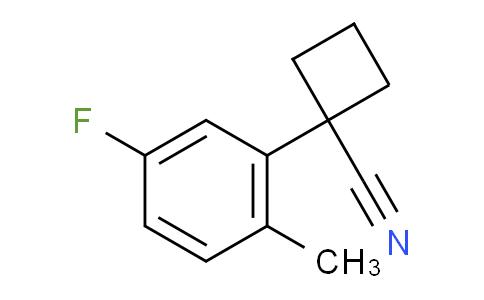 CAS No. 1314772-57-0, 1-(5-Fluoro-2-methylphenyl)cyclobutanecarbonitrile