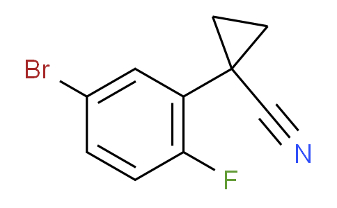 CAS No. 1314781-73-1, 1-(5-Bromo-2-fluorophenyl)cyclopropanecarbonitrile