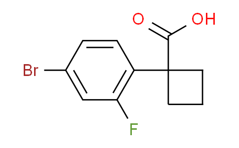 CAS No. 1314788-41-4, 1-(4-Bromo-2-fluorophenyl)cyclobutanecarboxylic Acid