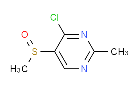 CAS No. 1314926-93-6, 4-Chloro-2-methyl-5-(methylsulfinyl)pyrimidine
