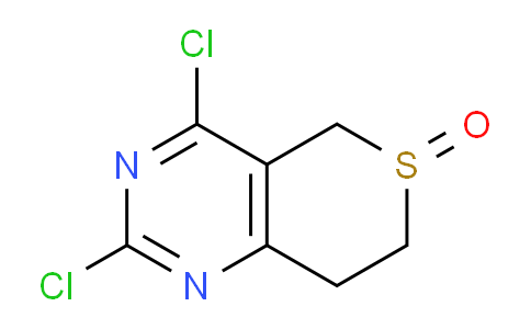 CAS No. 1312935-07-1, 2,4-Dichloro-7,8-dihydro-5H-thiopyrano[4,3-d]pyrimidine 6-oxide