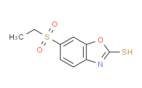 CAS No. 1313829-46-7, 6-(Ethylsulfonyl)benzo[d]oxazole-2-thiol