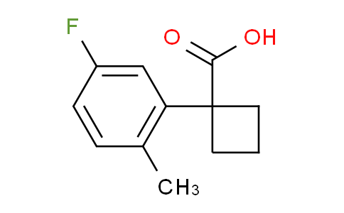 CAS No. 1314663-39-2, 1-(5-Fluoro-2-methylphenyl)cyclobutanecarboxylic Acid