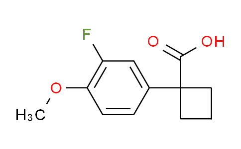 CAS No. 1314709-48-2, 1-(3-Fluoro-4-methoxyphenyl)cyclobutanecarboxylic Acid