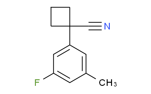 CAS No. 1314744-19-8, 1-(3-Fluoro-5-methylphenyl)cyclobutanecarbonitrile