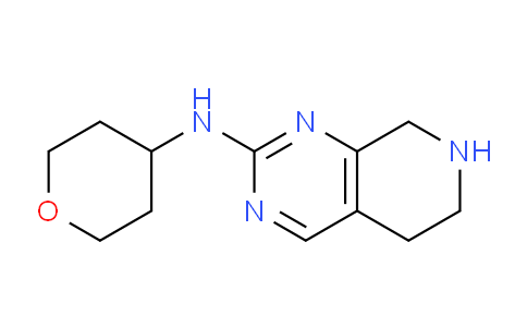 CAS No. 1394953-66-2, N-(Tetrahydro-2H-pyran-4-yl)-5,6,7,8-tetrahydropyrido[3,4-d]pyrimidin-2-amine