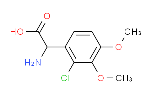 CAS No. 1342425-67-5, 2-Amino-2-(2-chloro-3,4-dimethoxyphenyl)acetic Acid