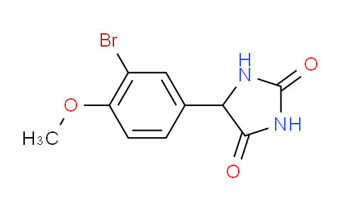 CAS No. 1343873-06-2, 5-(3-Bromo-4-methoxyphenyl)imidazolidine-2,4-dione