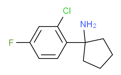 CAS No. 1344021-26-6, 1-(2-Chloro-4-fluorophenyl)cyclopentanamine