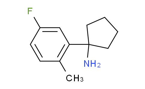 CAS No. 1344100-98-6, 1-(5-Fluoro-2-methylphenyl)cyclopentanamine